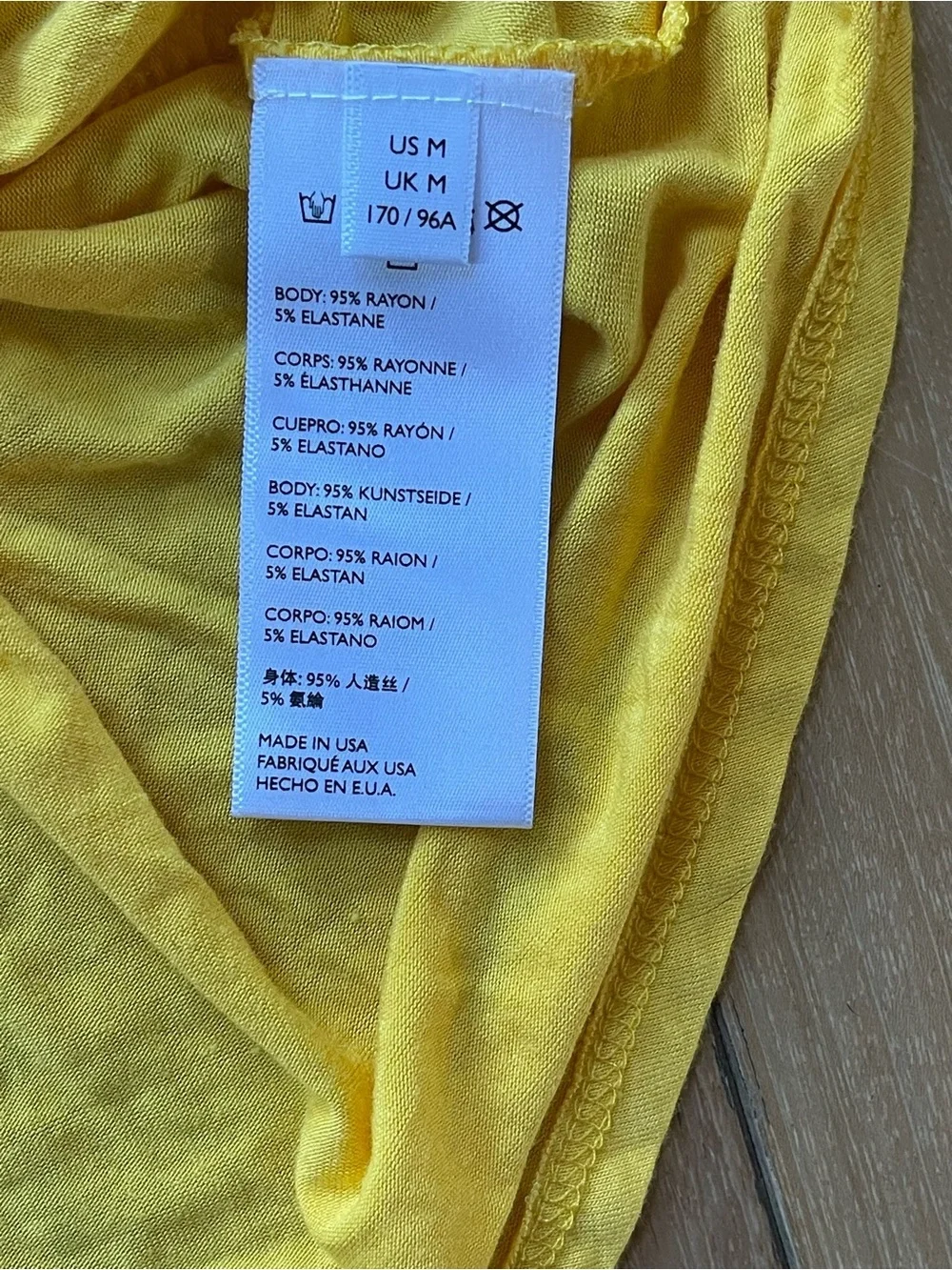 Free People Beach Yellow Oversized Tunic Top Flutter Sleeve Boho Cover Up Size M